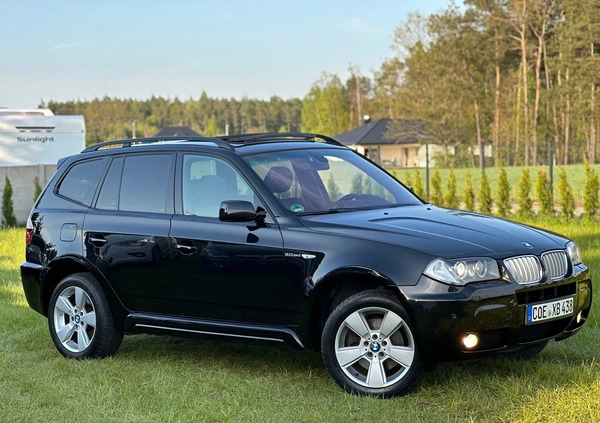 BMW X3 cena 41900 przebieg: 237000, rok produkcji 2007 z Węgorzewo małe 781